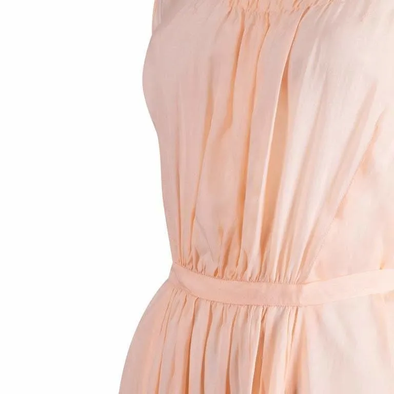 1930s Peach Silk Slip Nightdress