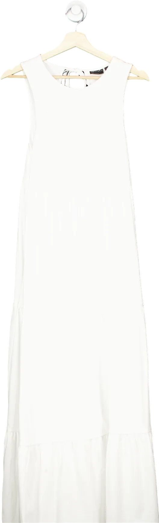 ASOS DESIGN White Sleeveless Maxi Dress UK 8