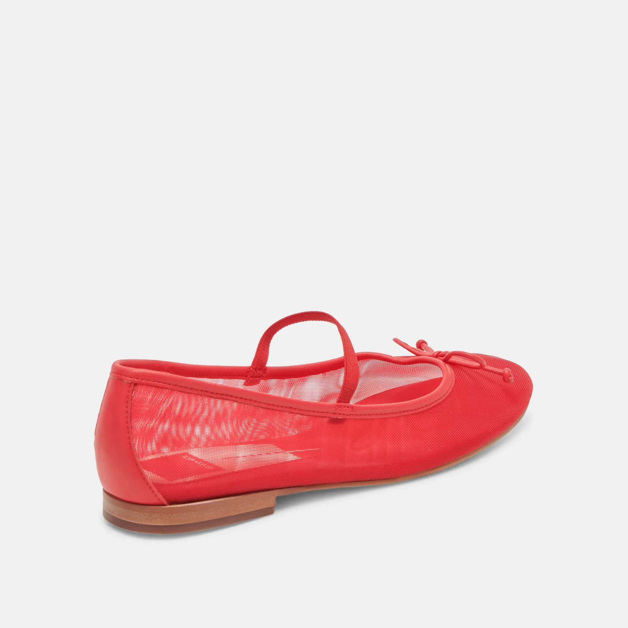 CADEL BALLET FLATS RED MESH