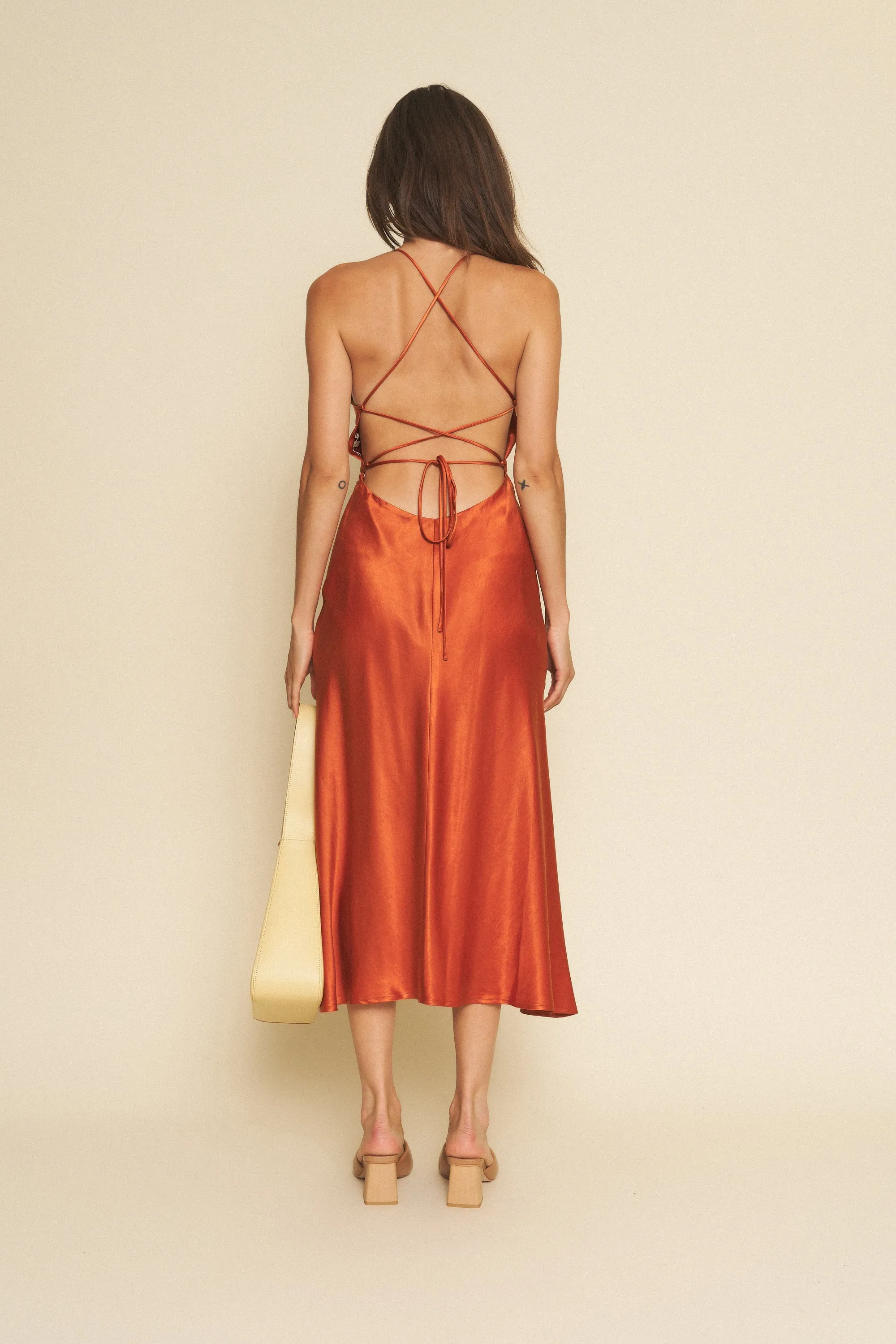 Camille Dress in Rust