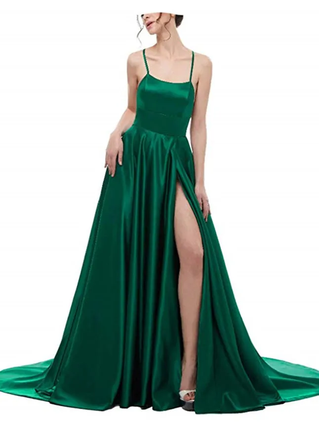 Chic Simple Prom Dresses A Line Cheap Evening Dress ER2047