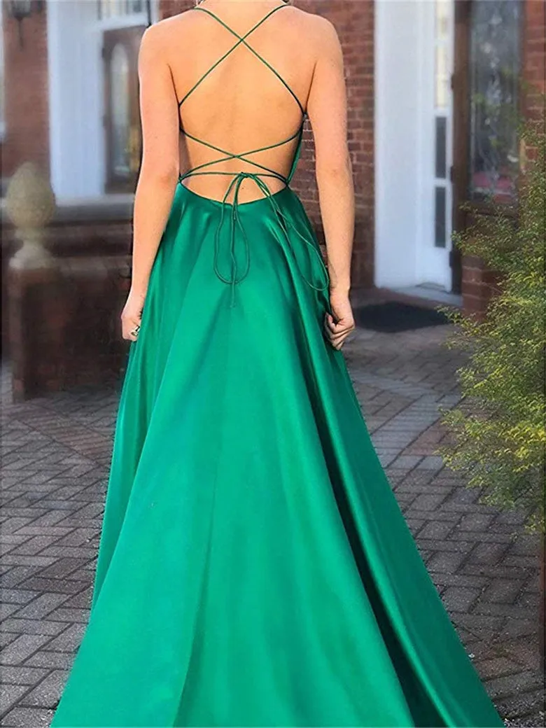 Chic Simple Prom Dresses A Line Cheap Evening Dress ER2047