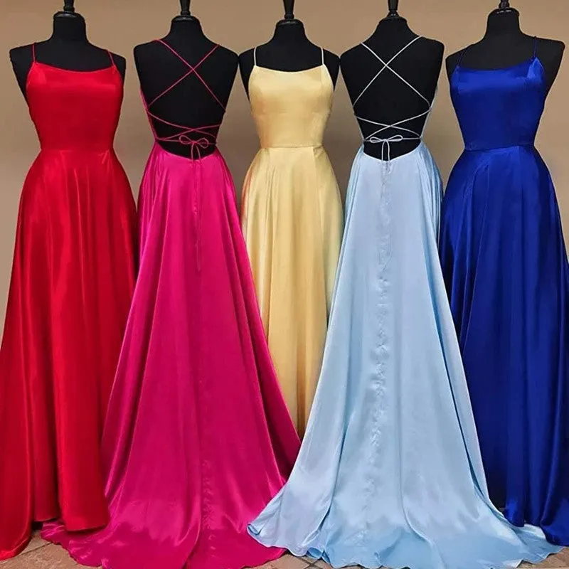 Chic Simple Prom Dresses A Line Cheap Evening Dress ER2047