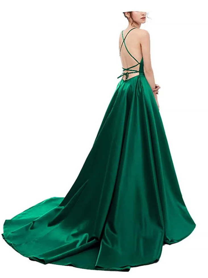 Chic Simple Prom Dresses A Line Cheap Evening Dress ER2047