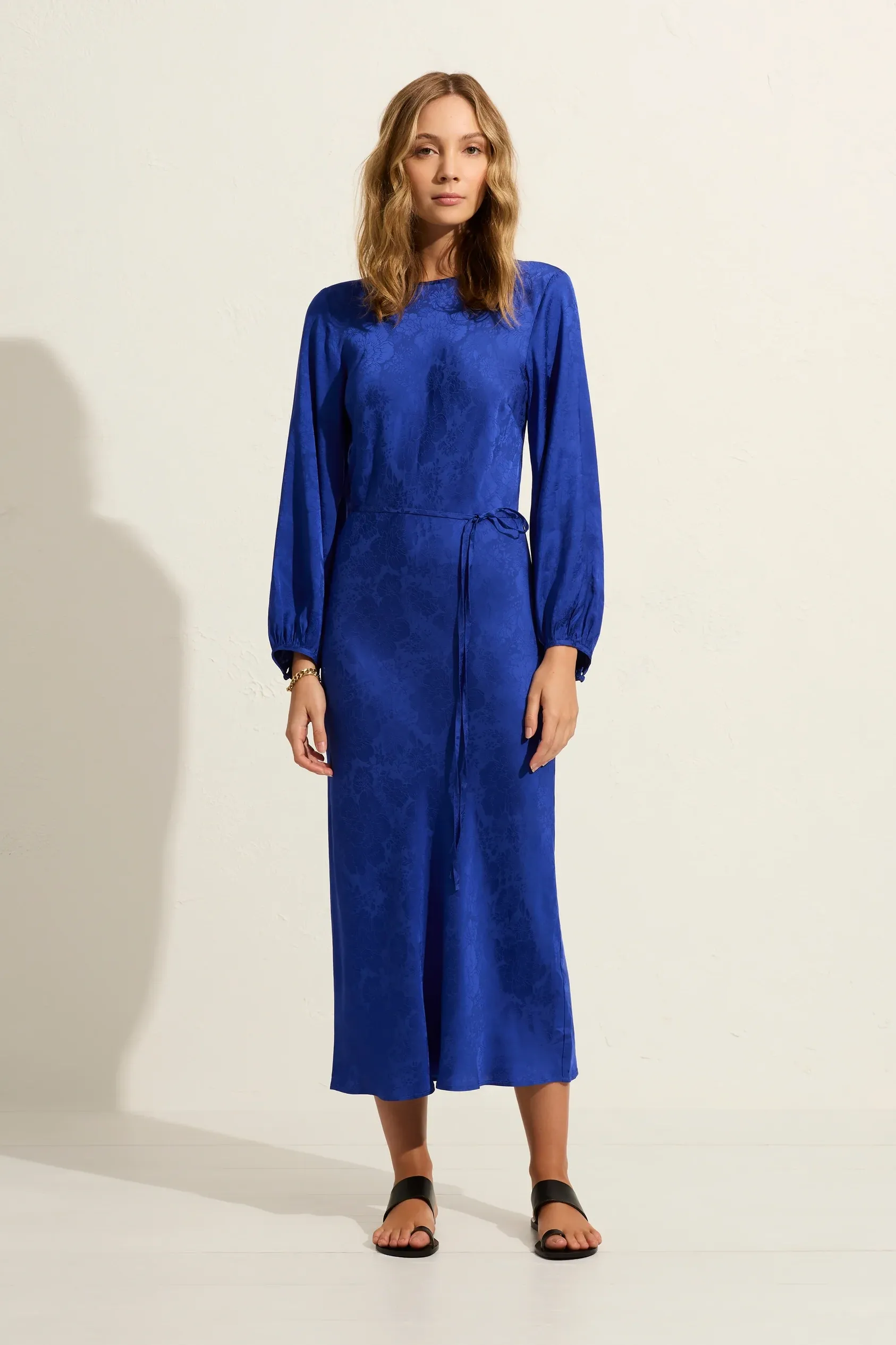 Clara Midi Dress - Cobalt