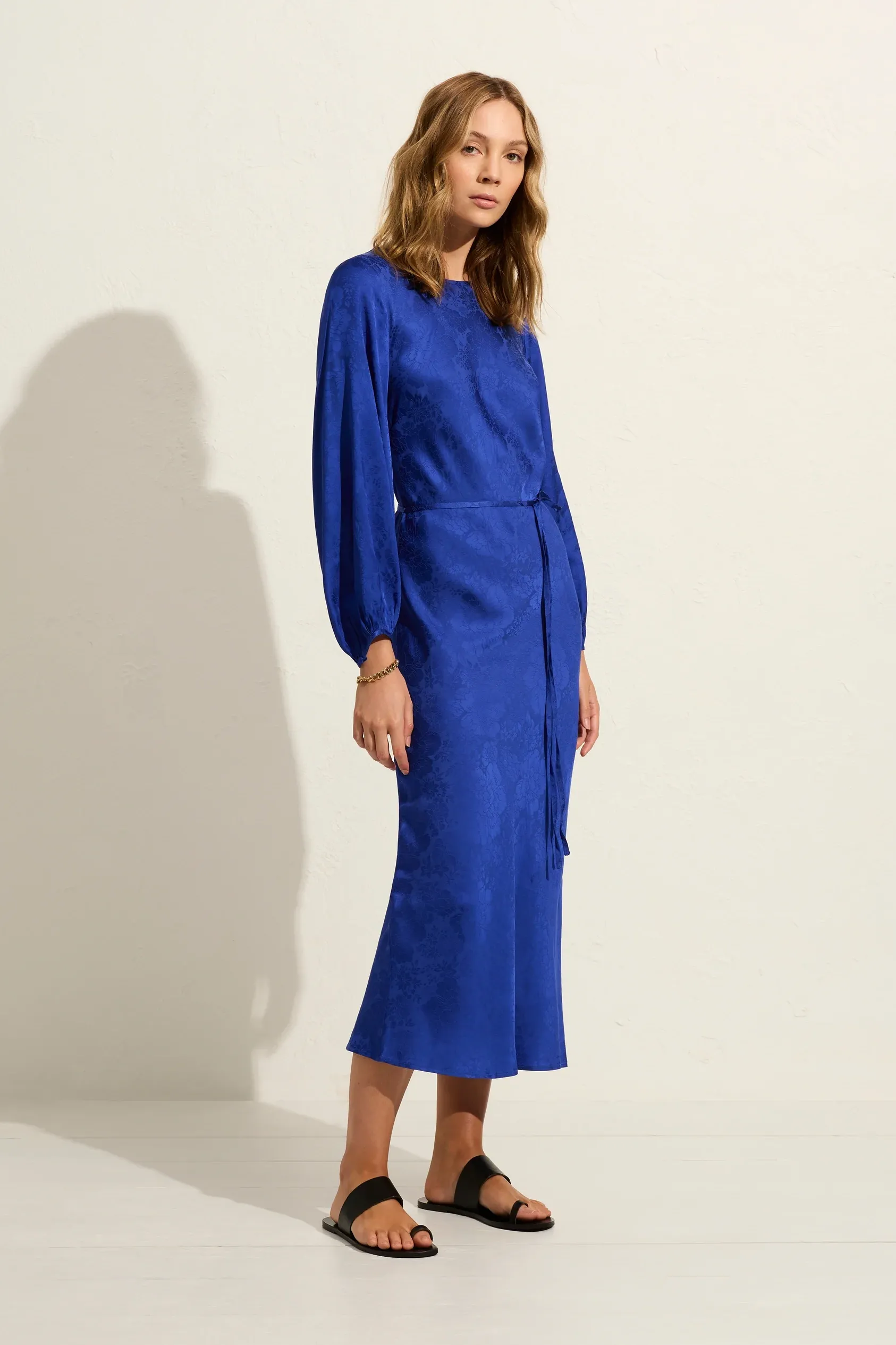 Clara Midi Dress - Cobalt