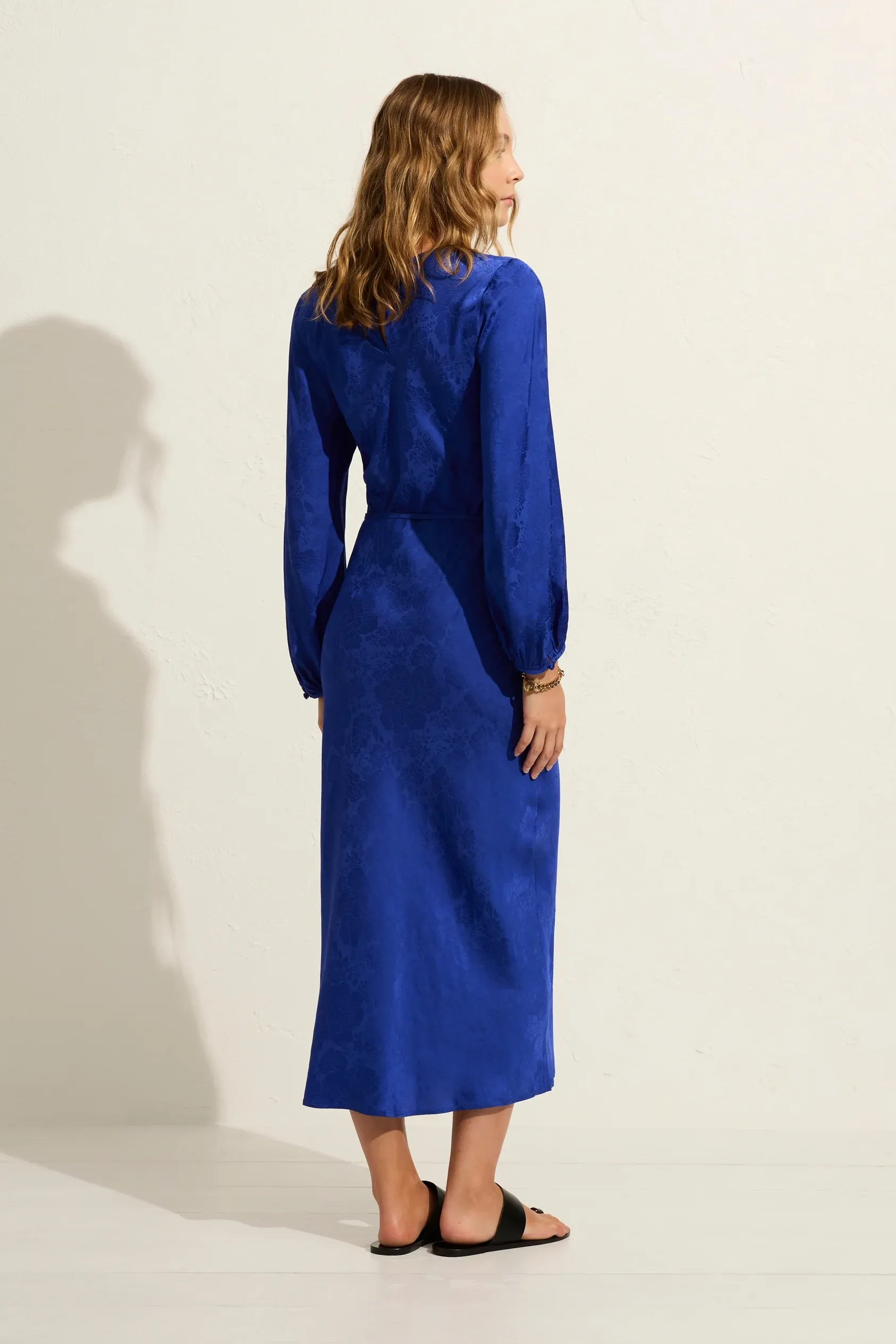 Clara Midi Dress - Cobalt