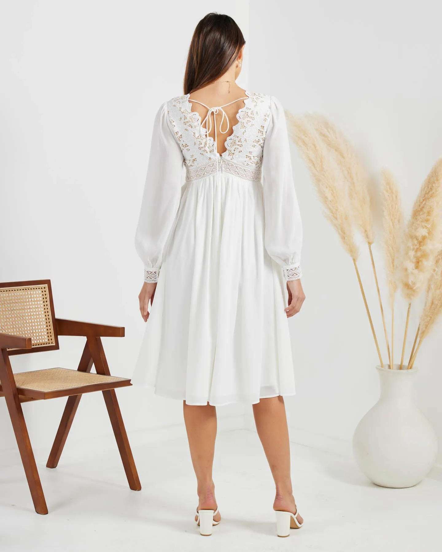 Colada Dress-White