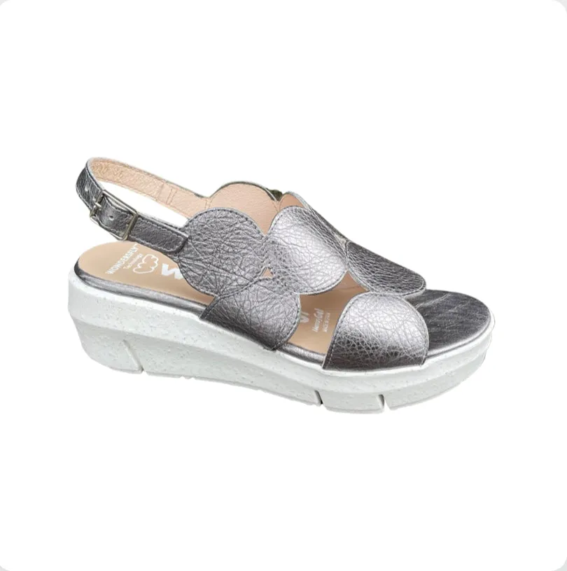 D8210 Pewter Slingback Wedge