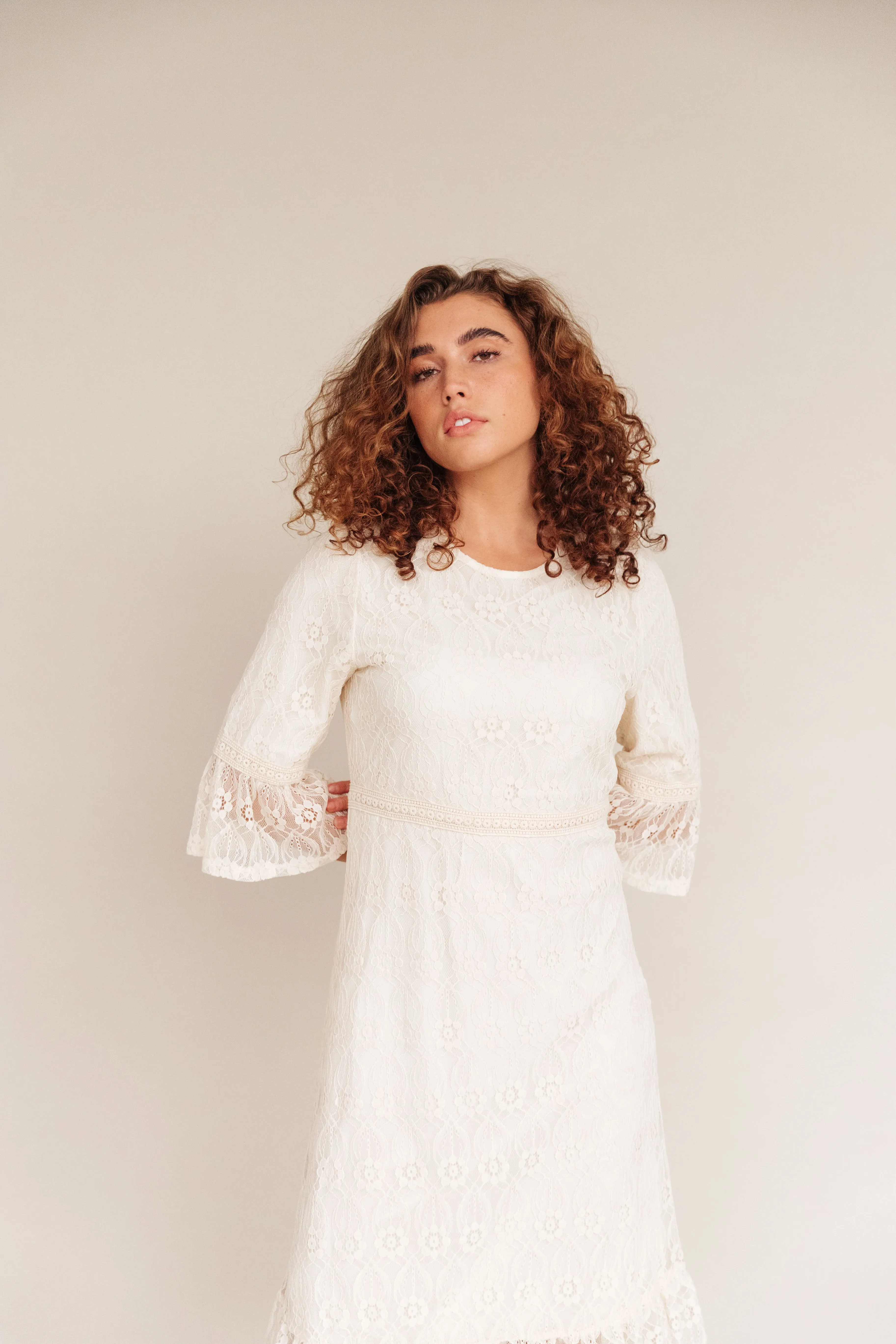 Daphne Lace Midi Dress