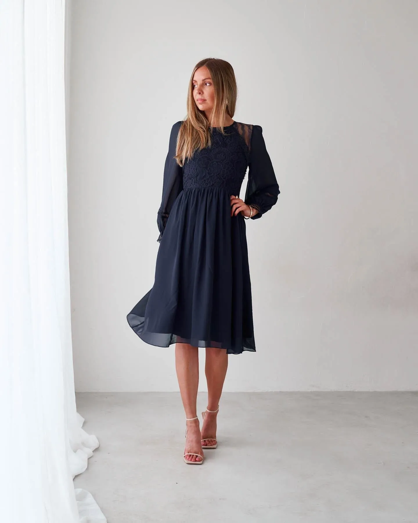 Elaine Dress-Navy