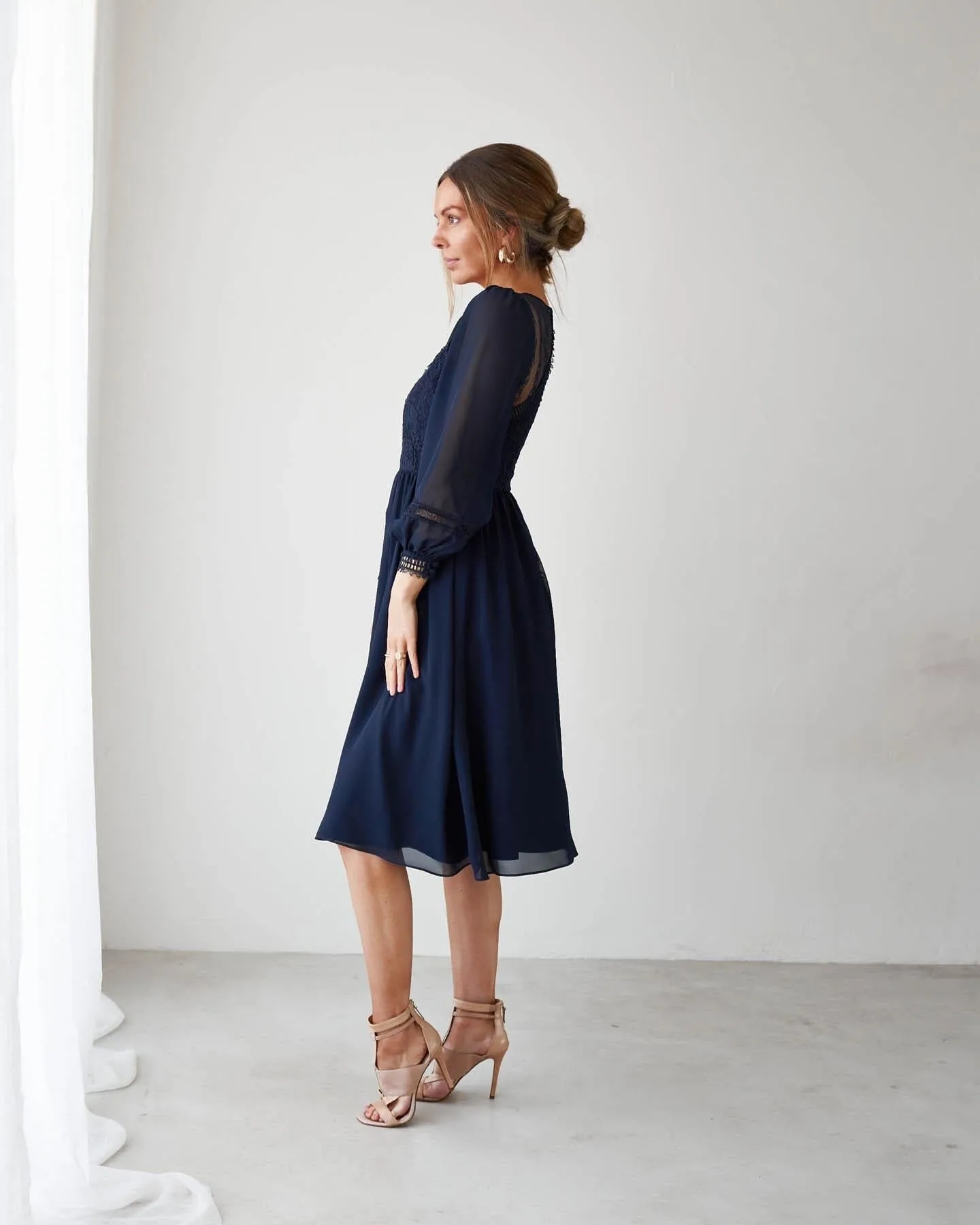 Elaine Dress-Navy