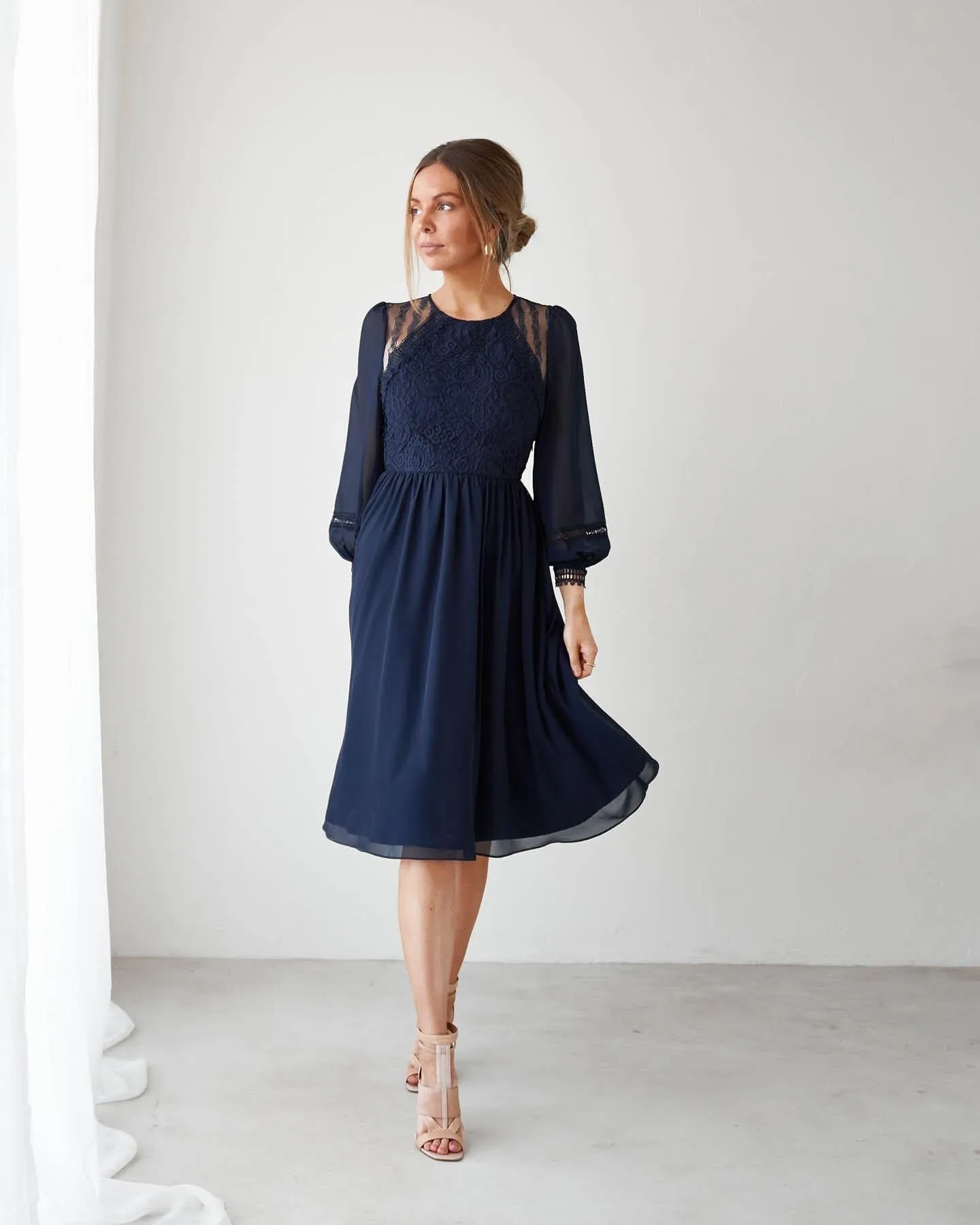 Elaine Dress-Navy