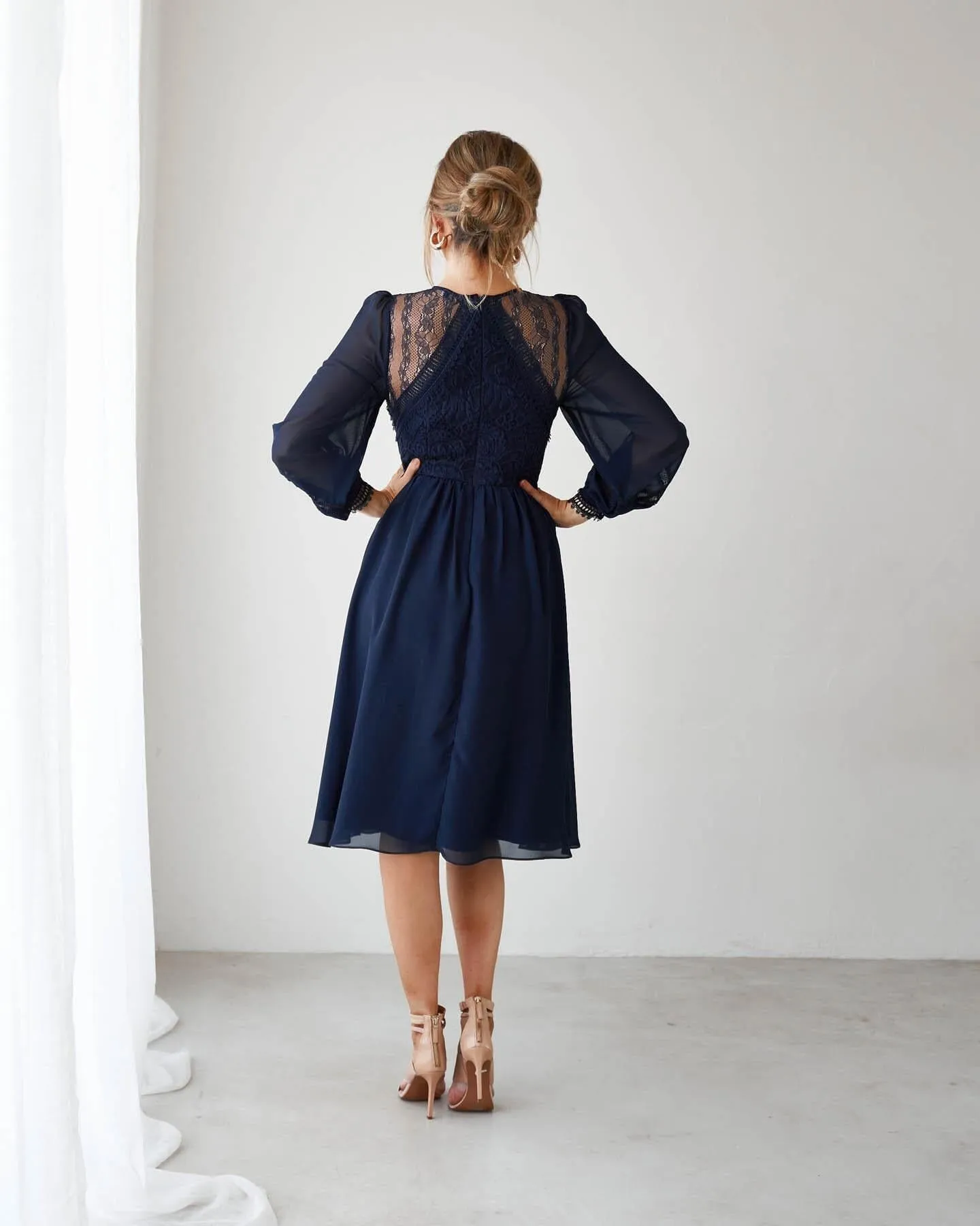 Elaine Dress-Navy