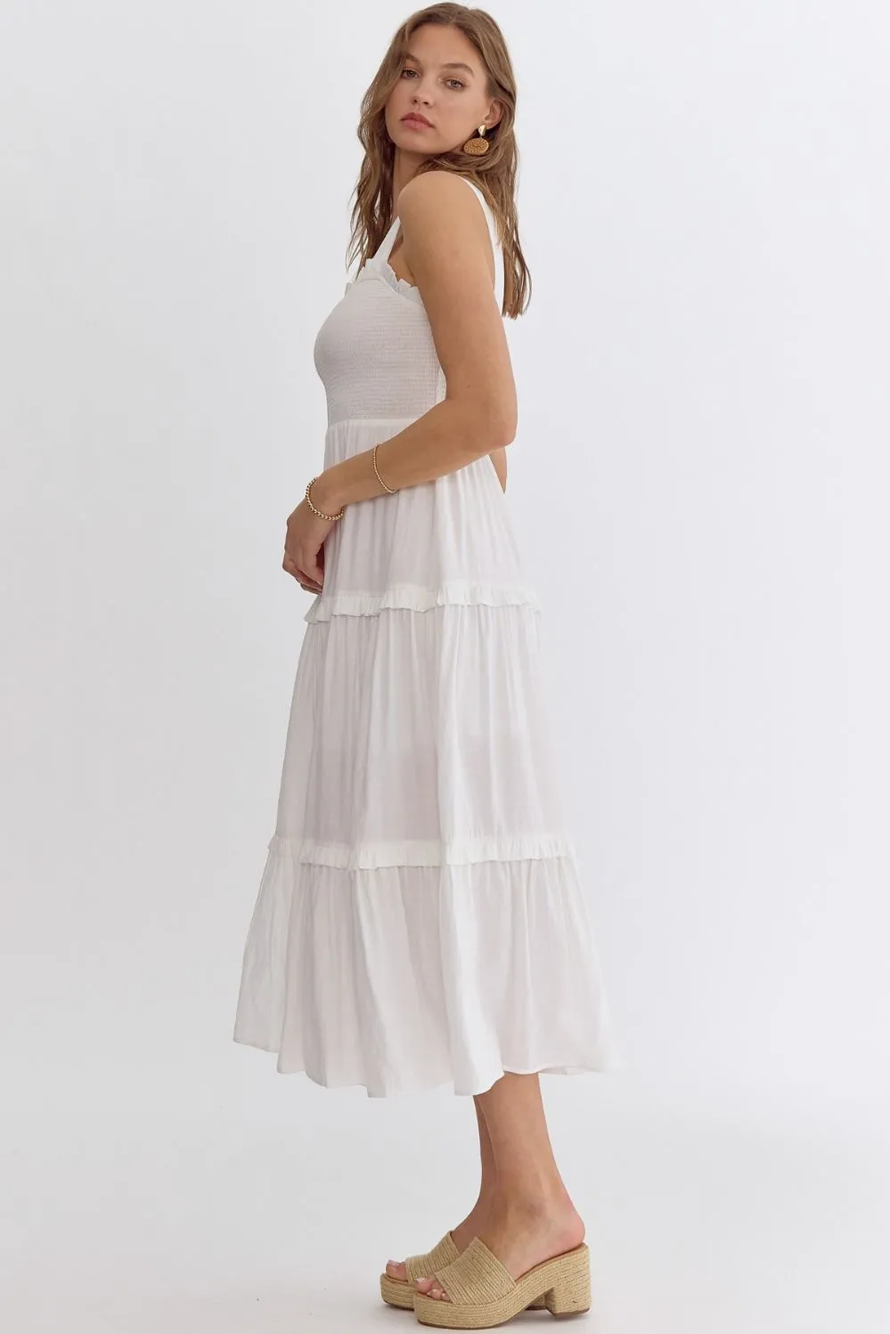 Elizabeth Smocked Midi Dress