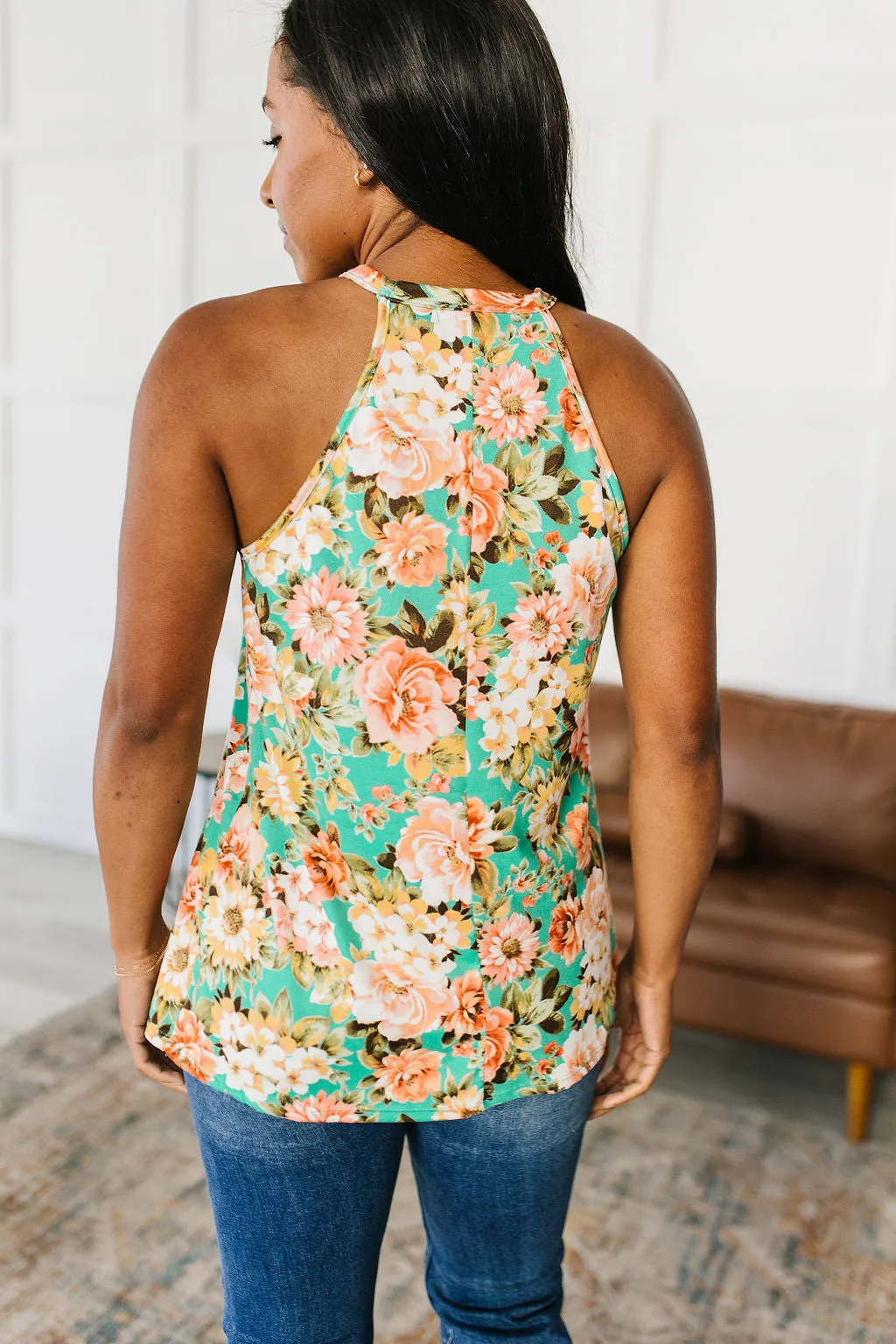 Fiddle Dee Dee Floral Halter Top