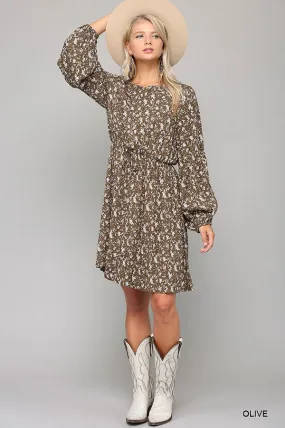 GiGiO Ditsy Floral Button Down Dress