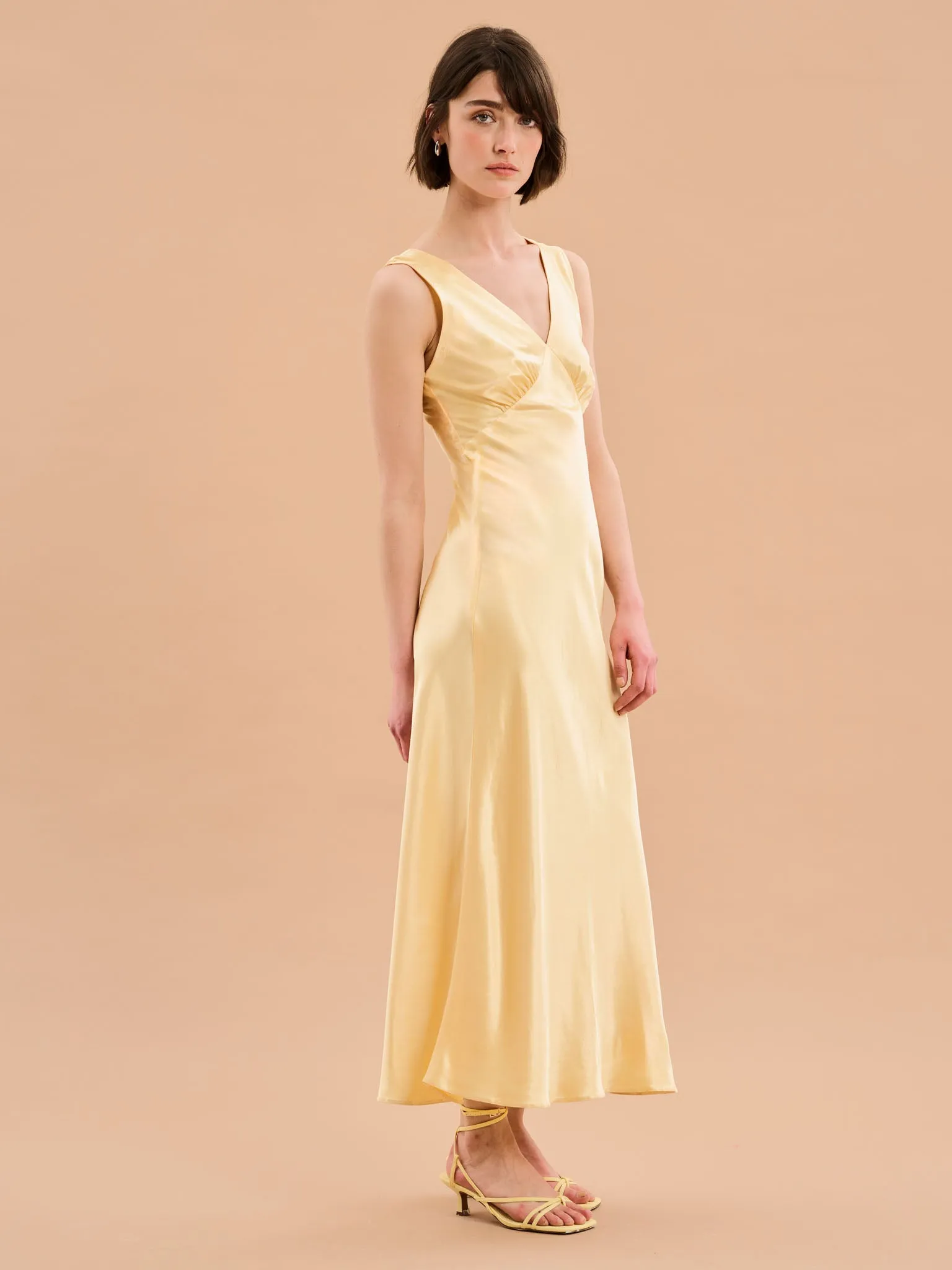 Iris Maxi Dress in Yellow