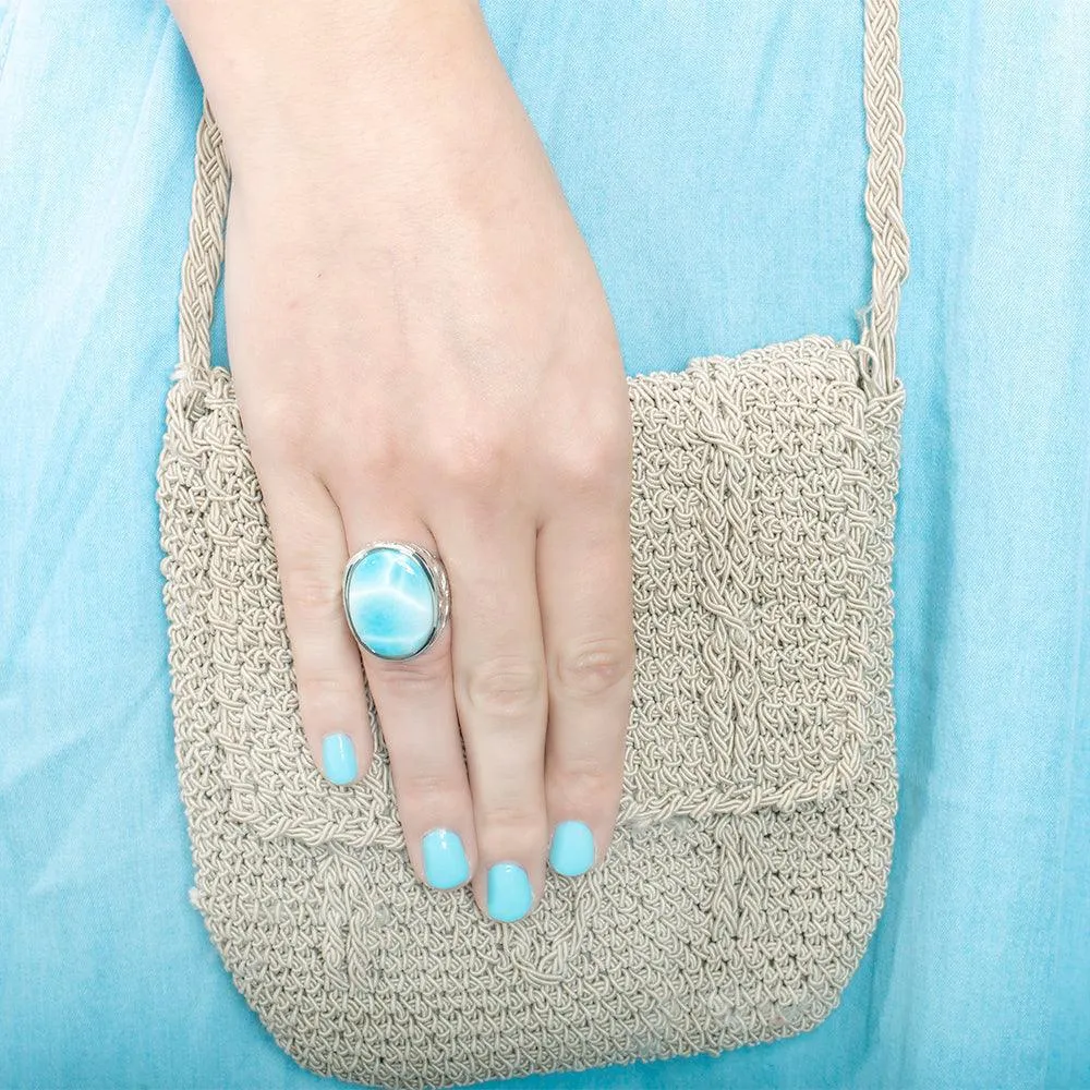 Larimar Ocean Reflection Cocktail Ring