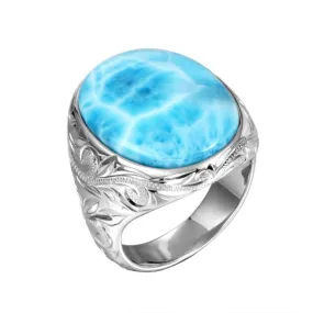 Larimar Ocean Reflection Cocktail Ring