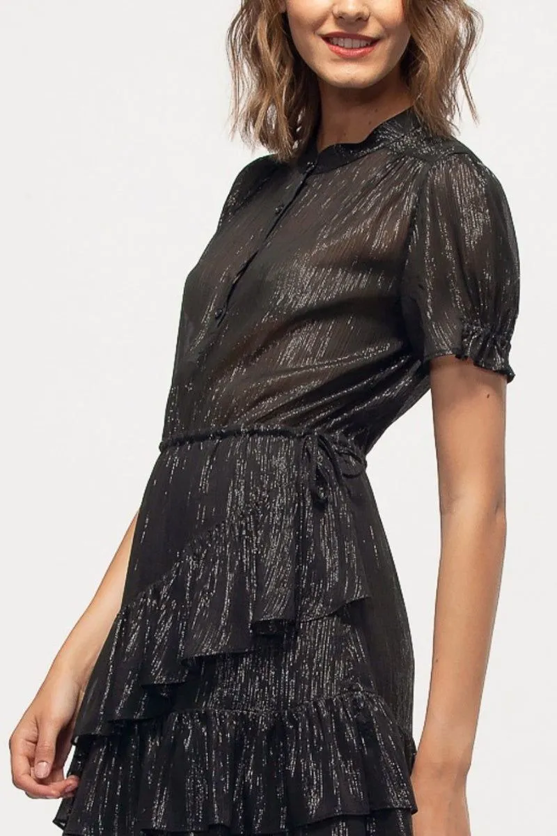 Lurex Ruffle Dress