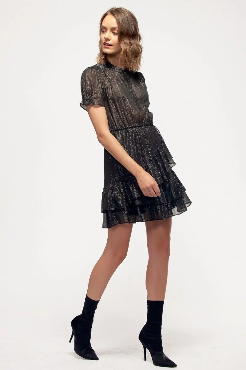 Lurex Ruffle Dress