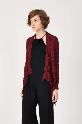 Moth Ali Cardigan | Burgundy