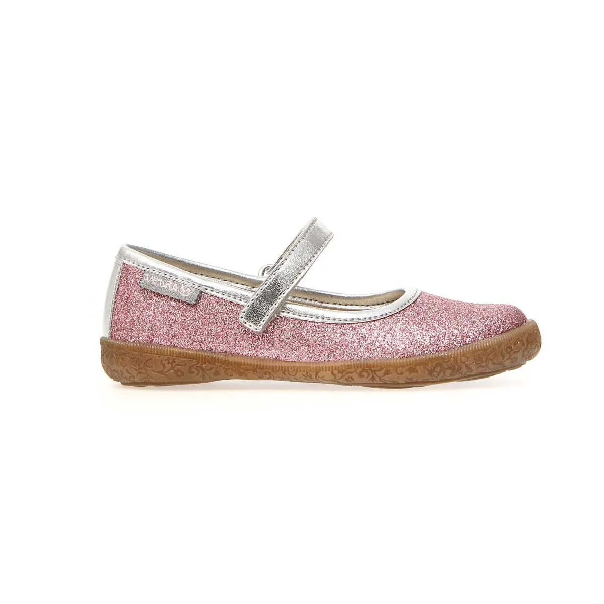 Naturino Girl's Pavia Pink Glitter Mary Jane (Sizes 30-32)