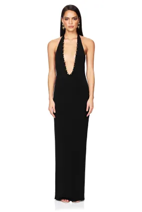 Nookie Empire Halter Gown - Black