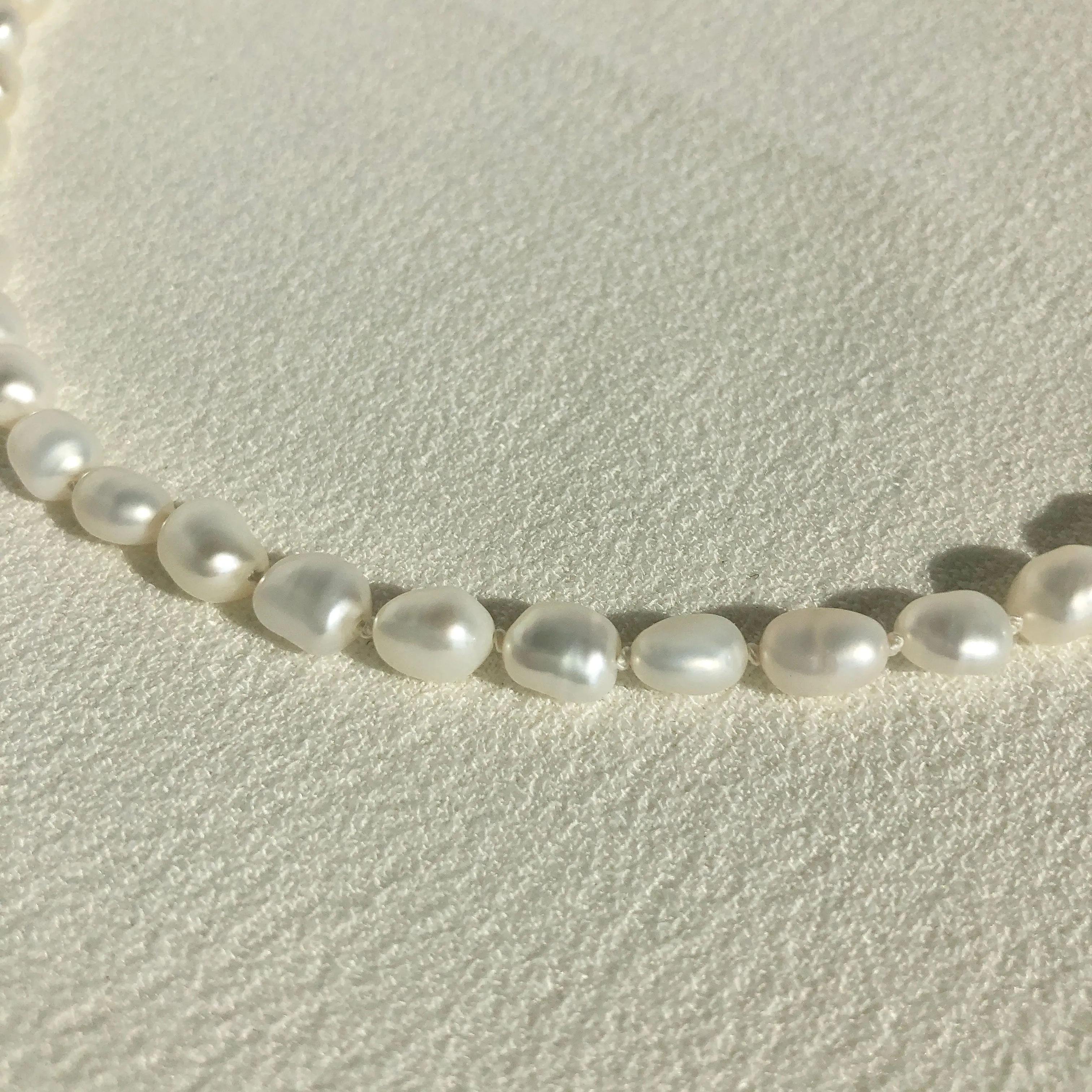 Pearl Necklace with Lobster Claw Clasp (new size added)