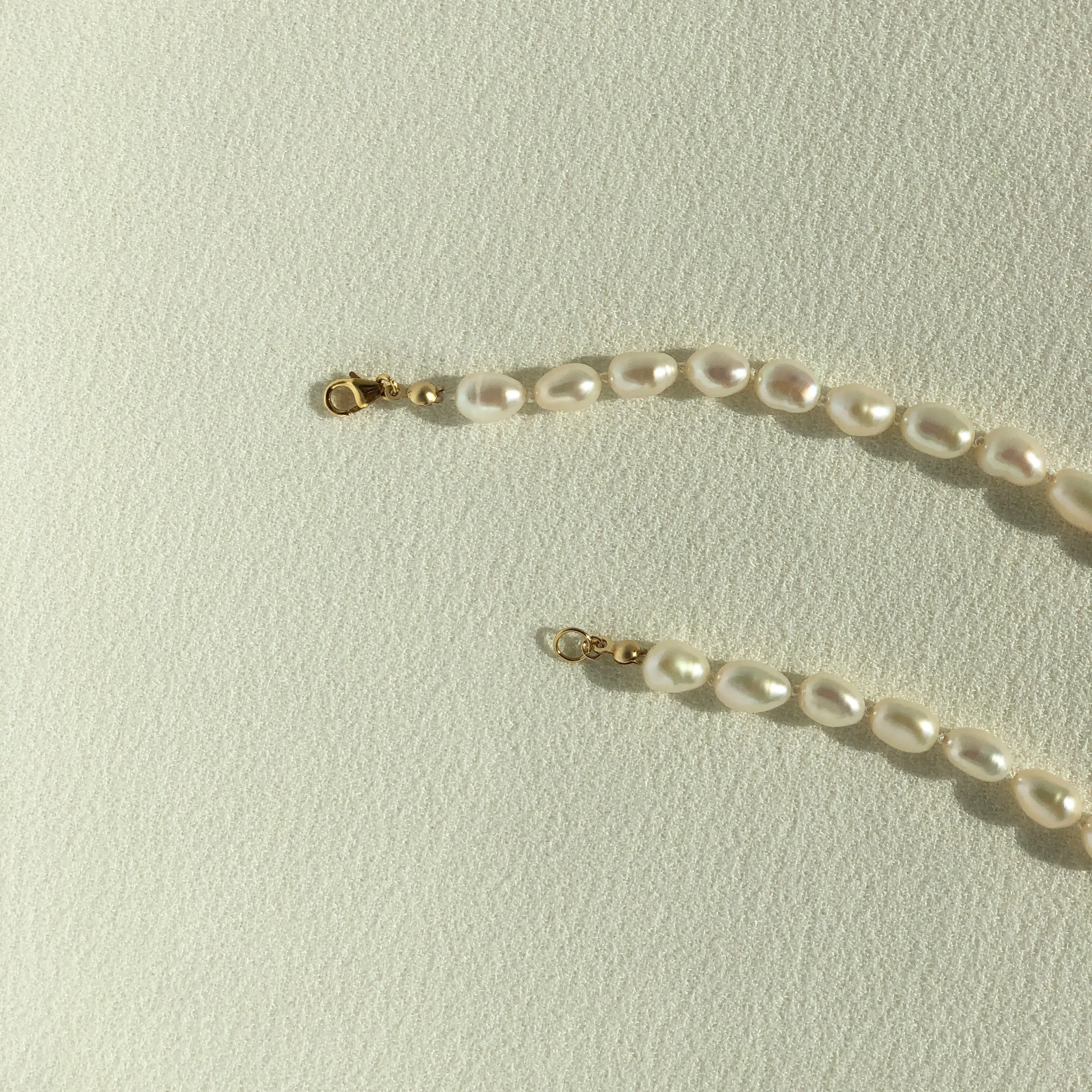 Pearl Necklace with Lobster Claw Clasp (new size added)