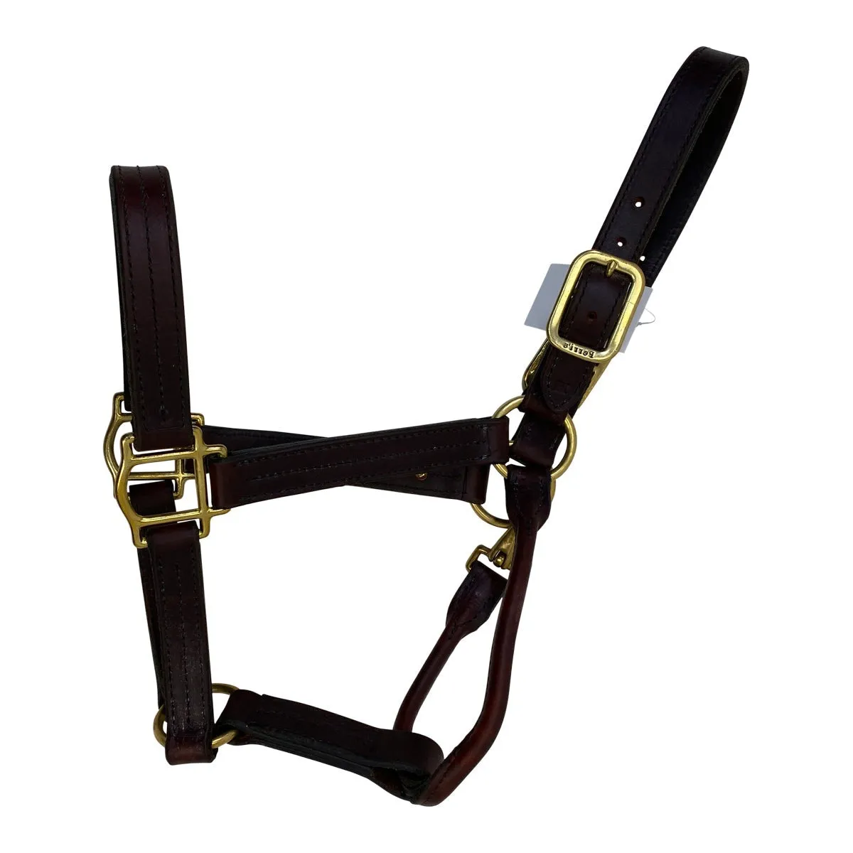 Perri's 1 Leather Turnout Halter in Havana - Horse