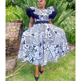 Printed Ankara Traditional Dress