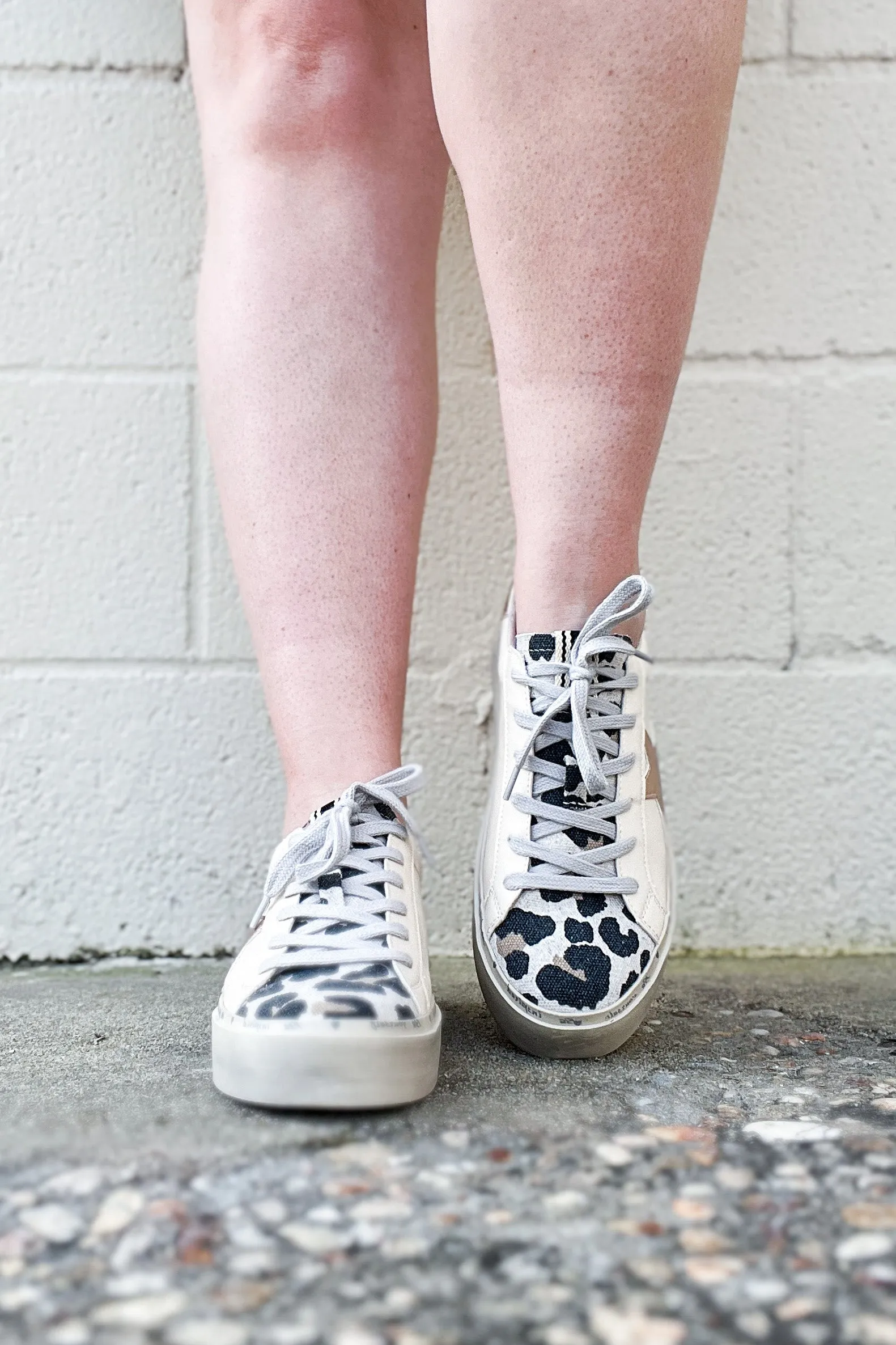 Rena Leopard Star Platform Sneaker