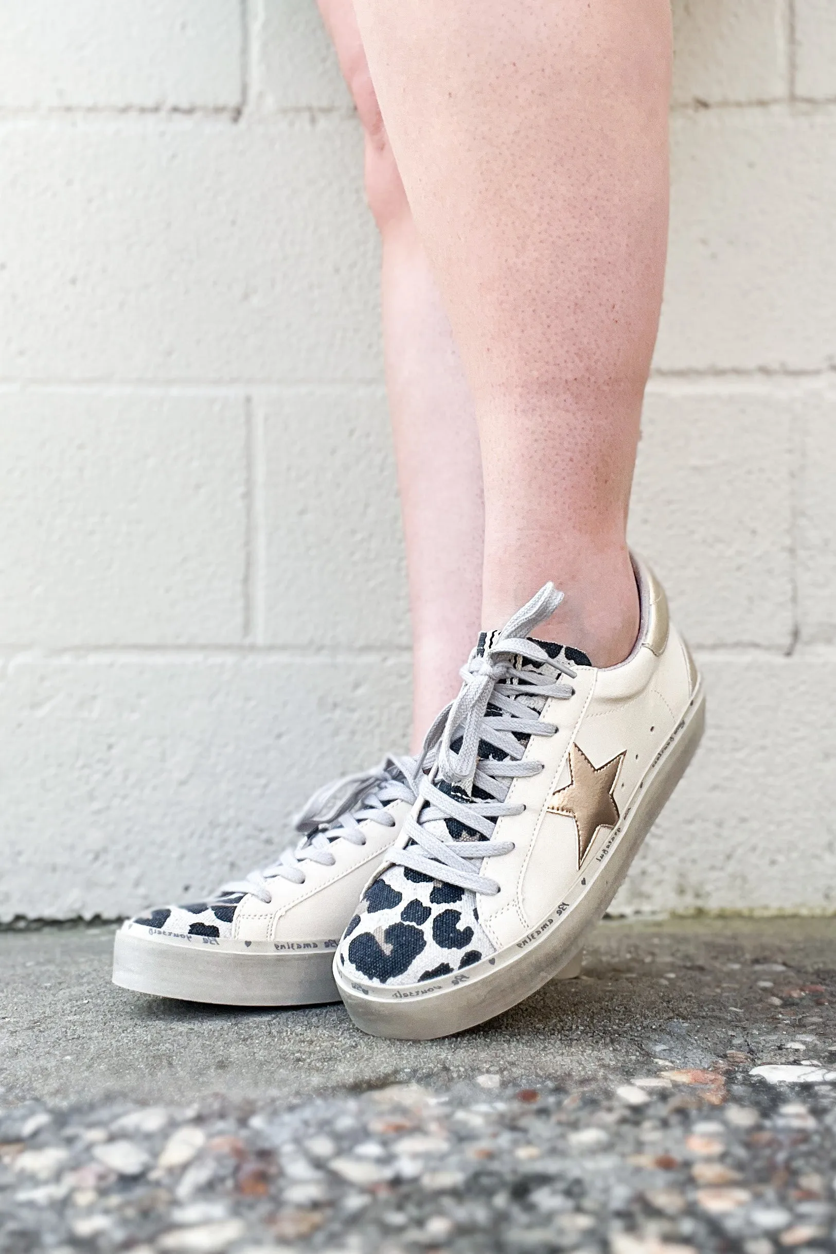 Rena Leopard Star Platform Sneaker