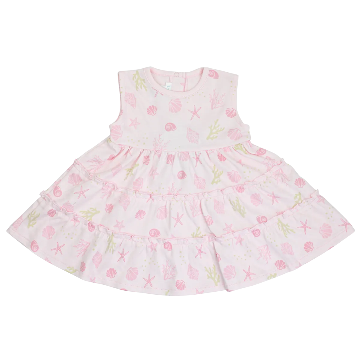 Seashells Printed Dress | Baby Girl