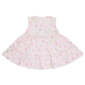 Seashells Printed Dress | Baby Girl