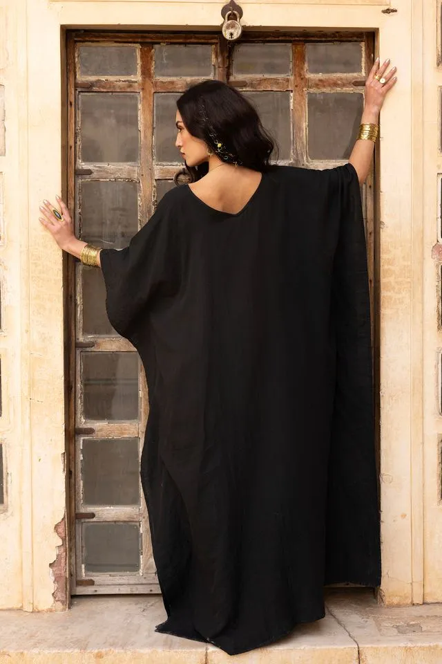 Tabitha Maxi Kaftan - Black