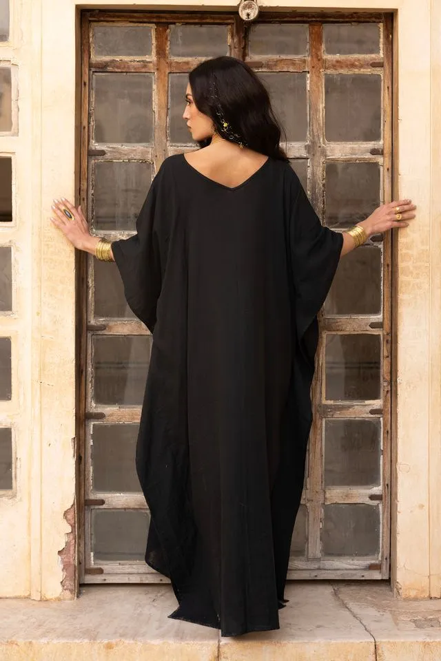 Tabitha Maxi Kaftan - Black