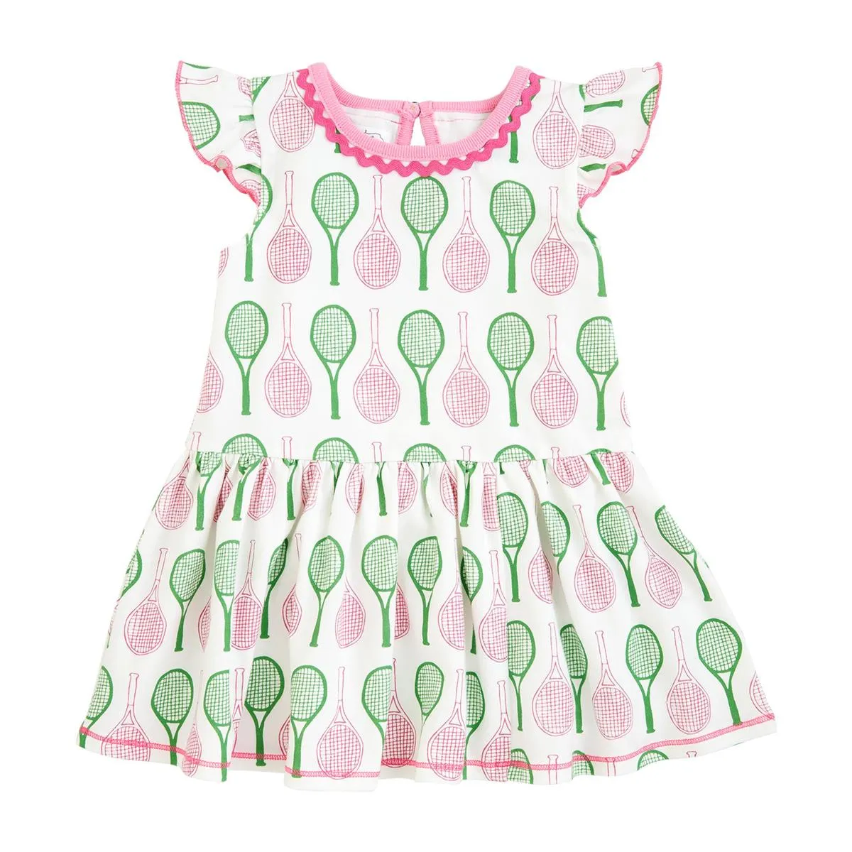 Tennis Print Dress - 24M - 2T-3T