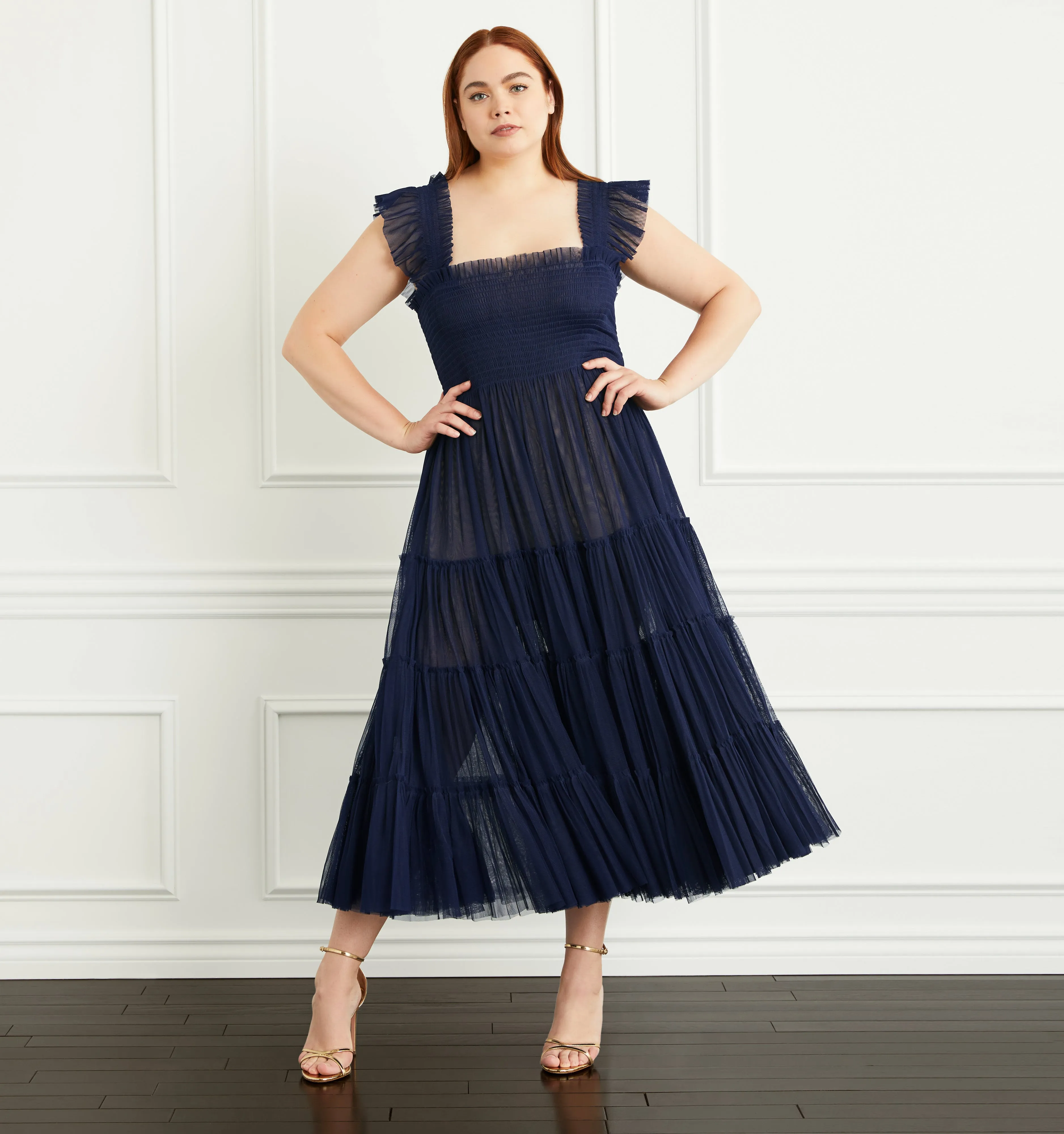 The Tulle Ellie Nap Dress  - Navy Tulle