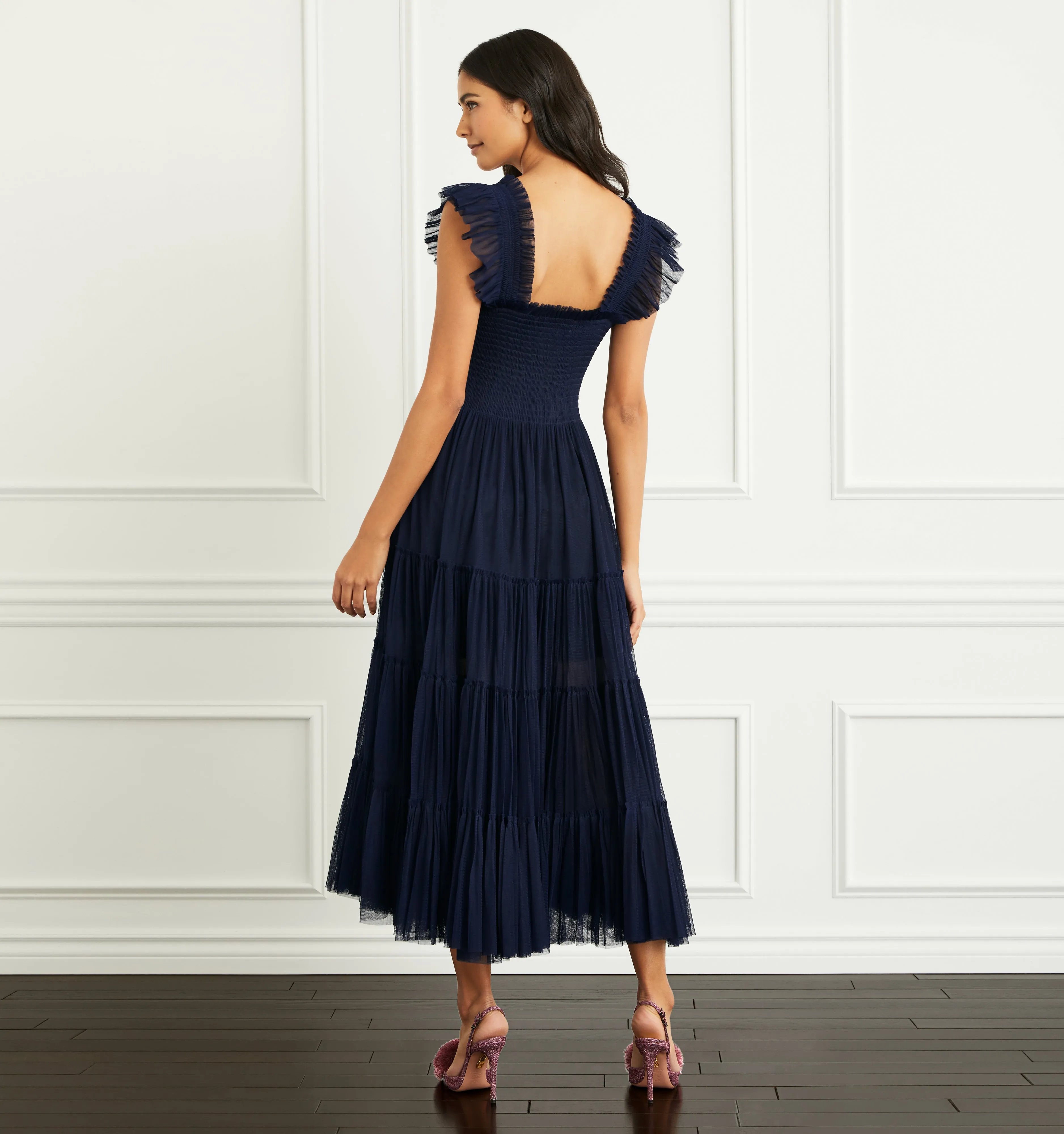 The Tulle Ellie Nap Dress  - Navy Tulle