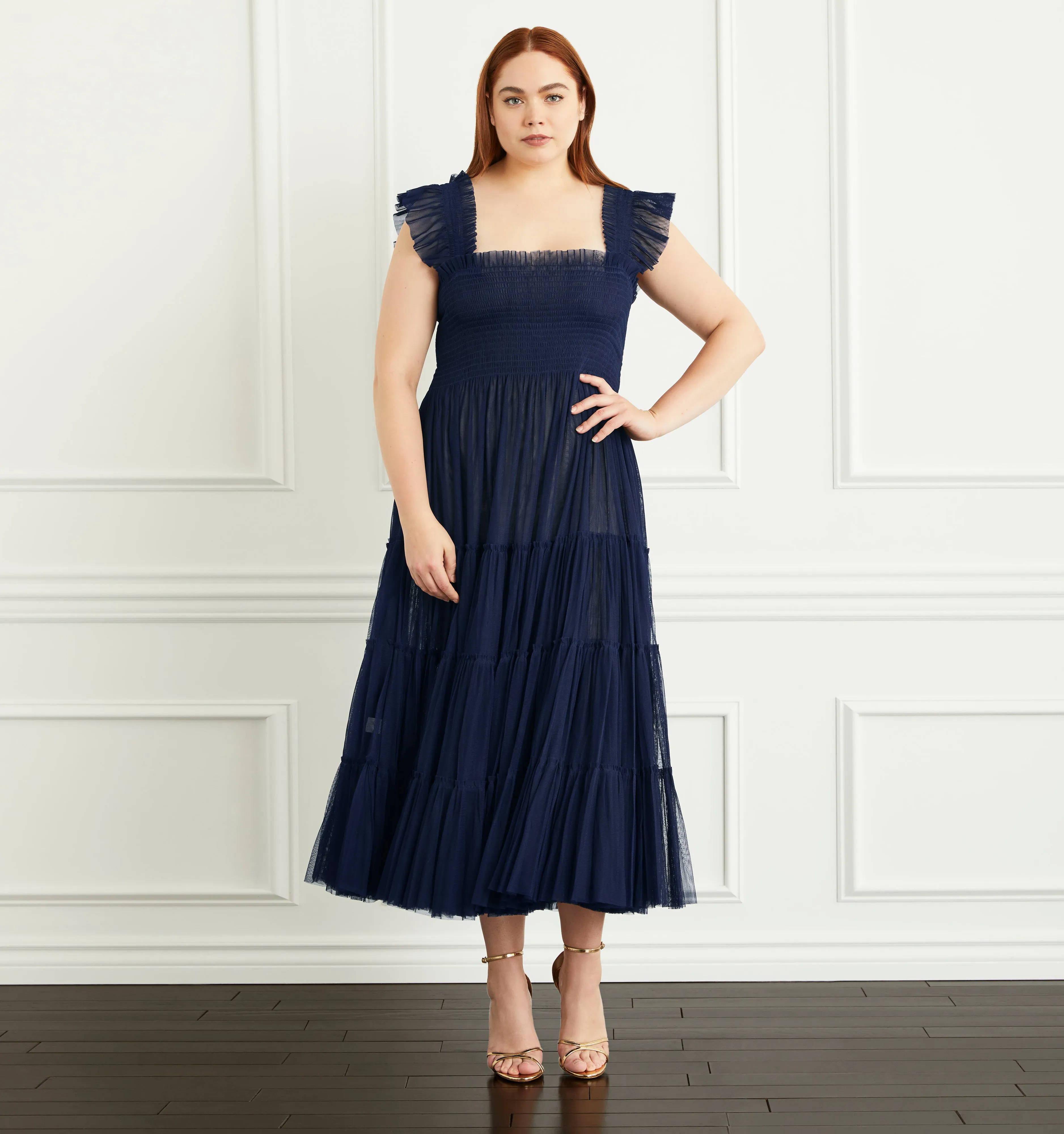 The Tulle Ellie Nap Dress  - Navy Tulle