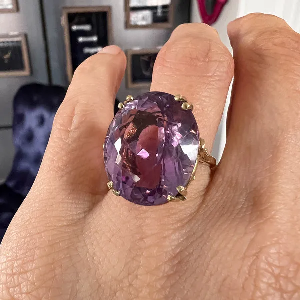 Vintage Amethyst Cocktail Ring