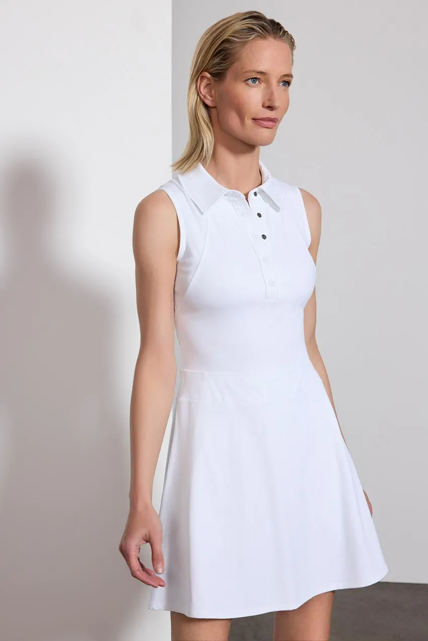 Vital Sleeveless Polo Dress