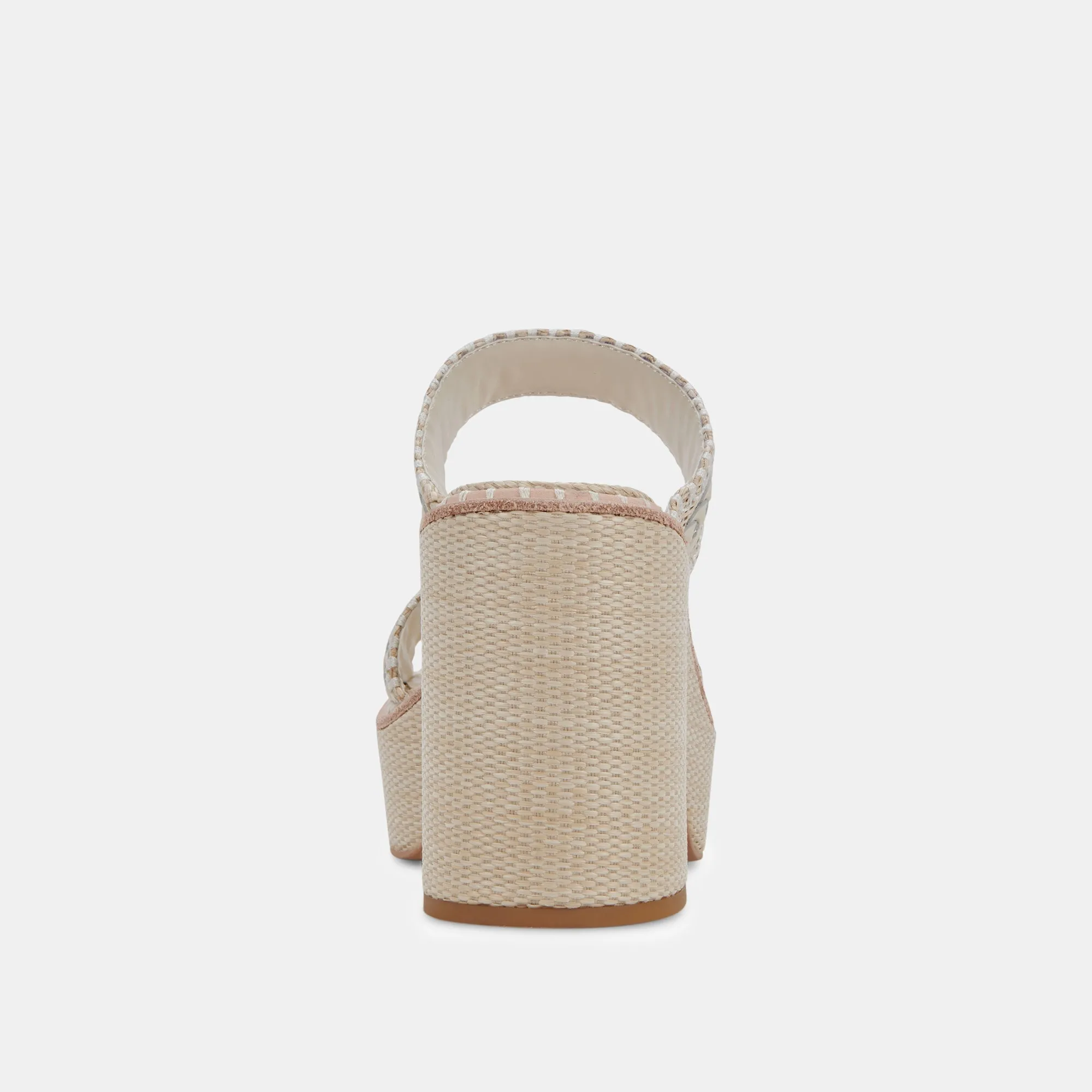 WHIM HEELS OATMEAL RAFFIA - re:vita