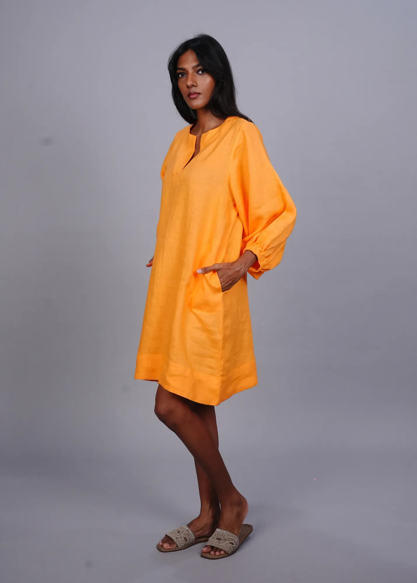 Zeenat Dress - Mango Linen