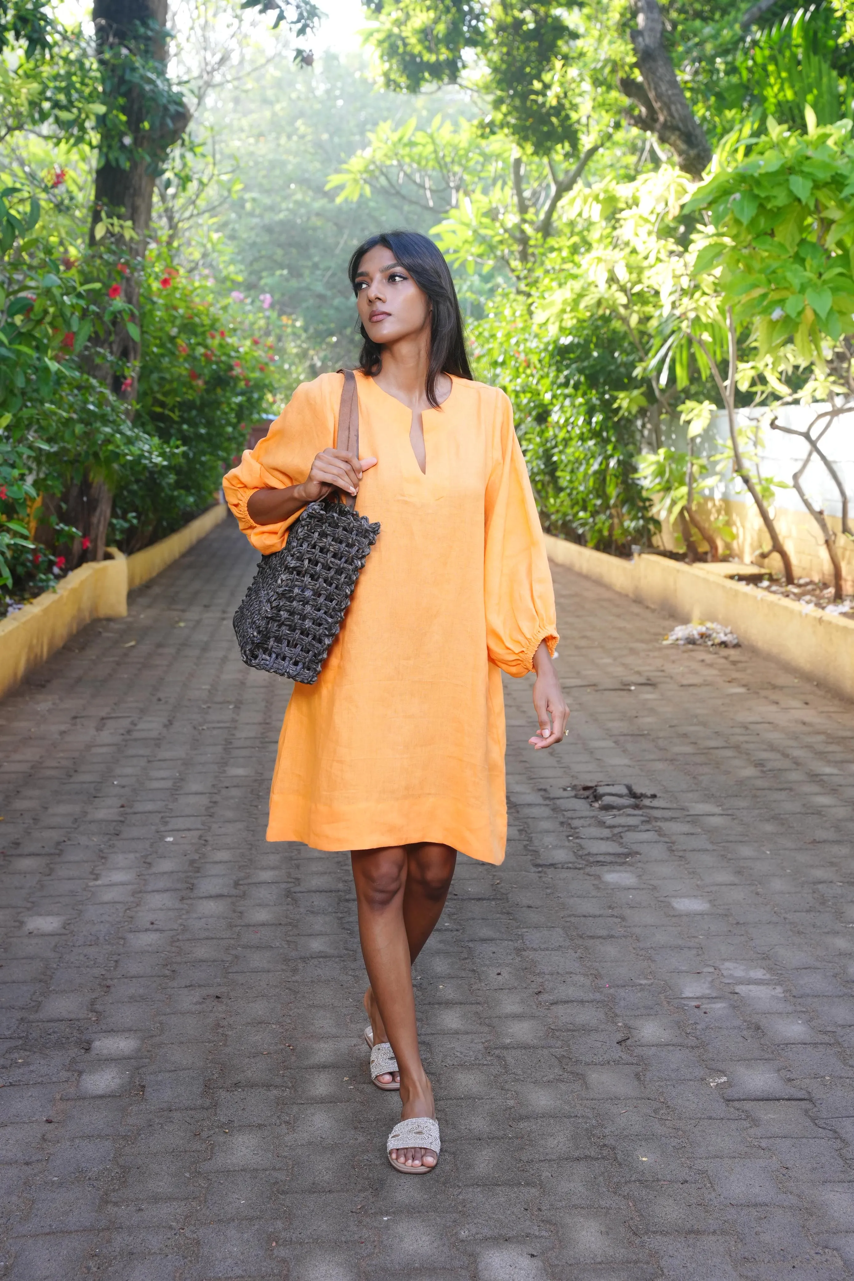 Zeenat Dress - Mango Linen