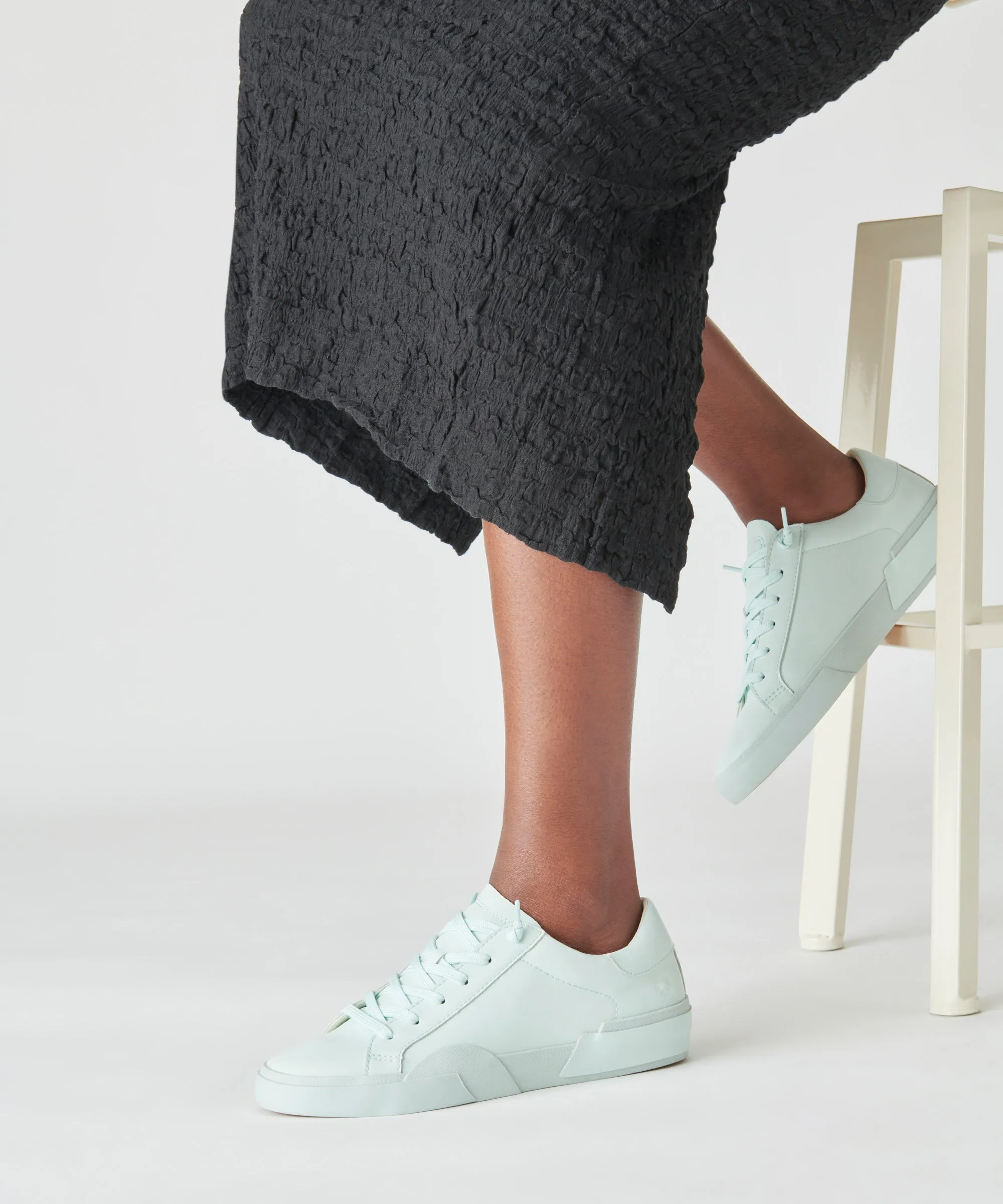 ZINA 360 SNEAKERS SEAFOAM RECYCLED LEATHER